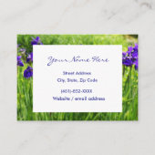 Carte de visite puissante de jardin de fleurs d'ir (Devant)
