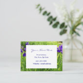 Carte de visite puissante de jardin de fleurs d'ir (Debout devant)