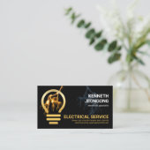 Carte De Visite Puits de foudre Puits d'or Lightbulb (Debout devant)