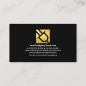 Carte De Visite Puits d'onde de foudre Lightbulb (Dos)