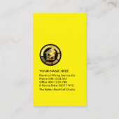 Carte De Visite Puits électriques éclairs (Dos)