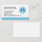 carte de visite pulmonaire pulmonaire (Devant / Derrière)