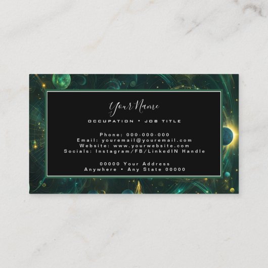 Carte De Visite Pulse enchantée (Dos)