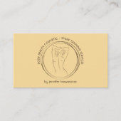 Carte De Visite Pulvérisateur doux jaune Tan Sculpture du corps Co (Devant)