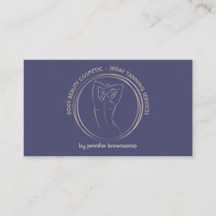 Carte De Visite Pulvérisateur mauve Tan Corps Sculpté Contourant