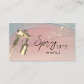 Carte De Visite Pulvérisateur mobile Tans Plage à sauf bronzage (Devant)
