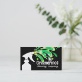 Carte De Visite pulvérisation bouteille splash vert nettoyage de m (Debout devant)