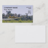 Carte De Visite Pulvérisation d'avion d'agriculture (Devant / Derrière)