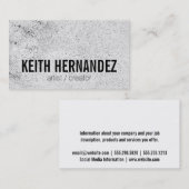 Carte De Visite Pulvérisé / Artistique (Devant / Derrière)