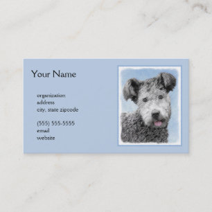 Carte De Visite Pumi Peinture - Cute Original Chien Art