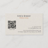 Carte De Visite Pumpkinscape Fall Home Décor Concierge (Dos)