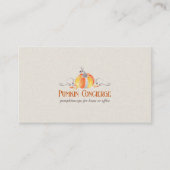 Carte De Visite Pumpkinscape Fall Home Décor Concierge (Devant)
