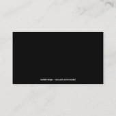 Carte de visite punk pourpre de crâne (Dos)