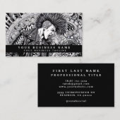 Carte De Visite Punk Rock Moderne Mohawk Colère (Devant / Derrière)