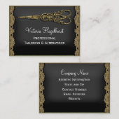 Carte de visite pur de ciseaux de Hazelhurst (Devant / Derrière)