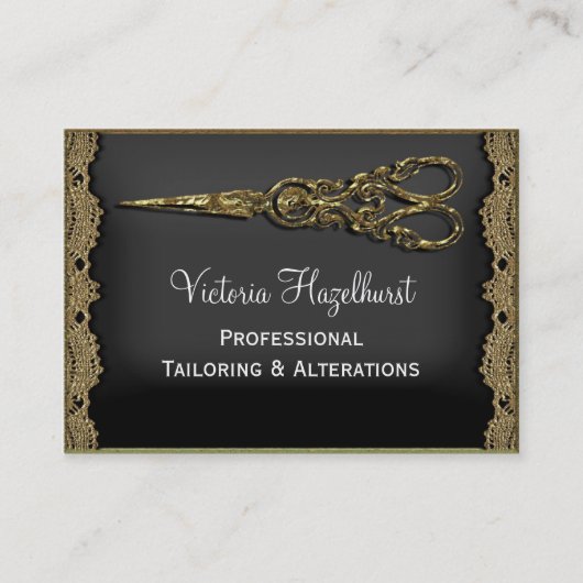 Carte de visite pur de ciseaux de Hazelhurst (Devant)