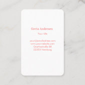 Carte De Visite Pure Moin/Bonjour (Dos)