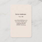 Carte De Visite Pure Moin/Bonjour (Dos)