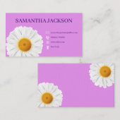 Carte De Visite Pure Petal Purple (Devant / Derrière)