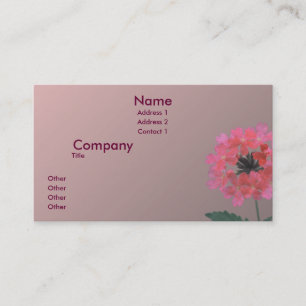 Carte De Visite Purement rose