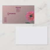 Carte De Visite Purement rose (Devant / Derrière)