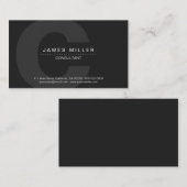 Carte De Visite PurePro No4 gris foncé (Devant / Derrière)