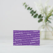 Carte De Visite PURPLE #1 Faites remarquer, travaillez ! (Debout devant)