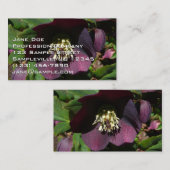 Carte De Visite Purple Carême Rose Pâques (Devant / Derrière)