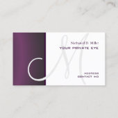 Carte De Visite Purple/DO-IT-YOURSELF de dégradé foncé (Dos)