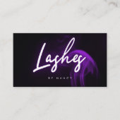 Carte De Visite Purple Fumée Neon Lashes (Devant)