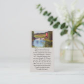 Carte De Visite Purple Green Yellow Blue Remembrance Card (Debout devant)