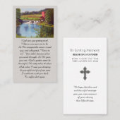 Carte De Visite Purple Green Yellow Blue Remembrance Card (Devant / Derrière)