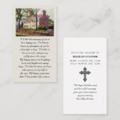 Carte De Visite Purple Green Yellow Blue Sympathy Card (Devant / Derrière)