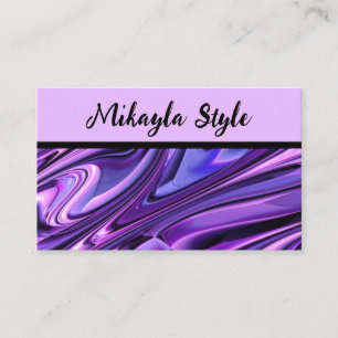 Carte De Visite Purple Magenta Style de beauté adaptable