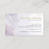 Carte De Visite Purple moderne (Dos)