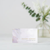 Carte De Visite Purple moderne (Debout devant)