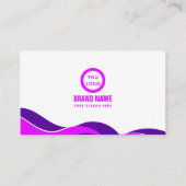 Carte De Visite Purple Moderne Élégant (Devant)