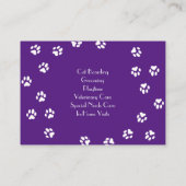 Carte de visite Purple Personnalisé Pour Catalogue (Dos)