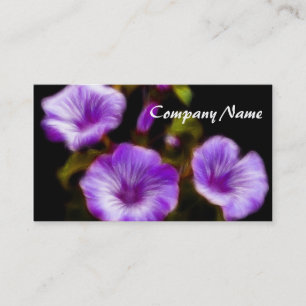 Carte De Visite Purple Petunias