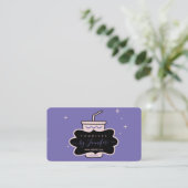 Carte De Visite Purple Pink banquette fait maison (Debout devant)