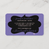 Carte De Visite Purple Pink banquette fait maison (Dos)