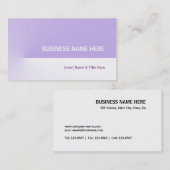 Carte De Visite Purple Pro (Devant / Derrière)