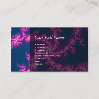 Carte De Visite Purple Swirl - Art Fractal