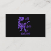 Carte De Visite Purple Trex le Boss Dino (Devant)