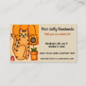 Carte De Visite Purr-fect kitty Rustic Charm (Devant)