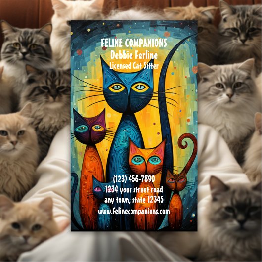 Carte De Visite Purrfect Care – Cat Sitting
