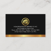 Carte De Visite Put Your Name On Gold Handyman Layer (Dos)