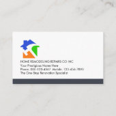 Carte De Visite Put Your Name On Handyman Icons Layer (Dos)