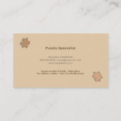 Carte De Visite Puzzle Brown (Dos)