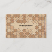 Carte De Visite Puzzle Brown (Devant)